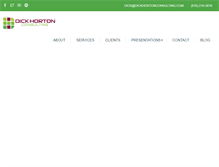 Tablet Screenshot of dickhortonconsulting.com